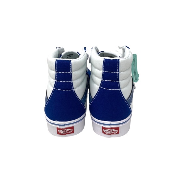 VANS Comfycush SK8-HI Tri-Tone Blue Mens High Top Suede Canvas Shoes VN0A3WMBB23 - Picture 4 of 9